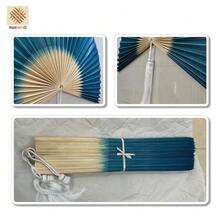 Decorative Folding Fans, Bamboo Fan Large Bamboo Fan Wall Art Hanging Decor Folding Fan (S Size: 27.5 X 41 H) - Multicolor - View 5