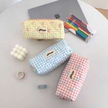 Estuche para lápices, estuche para bolígrafos, bolsa de almacenamiento de oficina y universidad, organizador de bolsa, bolsa de maquillaje, bolsa cosmética, estuche para lápices estético y lindo para niños y niñas de vuelta al cole, útiles escolares