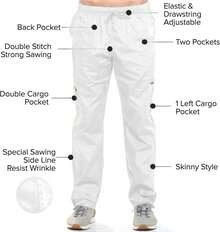 Dagacci Scrubs Uniform Women And Man Scrubs Set Scrubs Top And Pants - Blu reale - Visualizzare 7