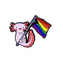 1枚/5枚/10枚通用LGBTQ珐琅胸针，服装背包装饰纪念徽章字母街头锌合金卡通胸针，四季皆宜的背包，适合上学、Kpop、教师用品、包包挂饰、办公配件、衬衫、夹克、珠宝、万圣节、秋冬季配饰，适合青少年、青年、男士、休闲、户外、运动、度假、毕业礼物、生日、日常佩戴的衣夹，趣味可爱教师礼物，万圣节配饰，教师节圣诞节男士礼物，包包别针 - 彩色 - 查看 9