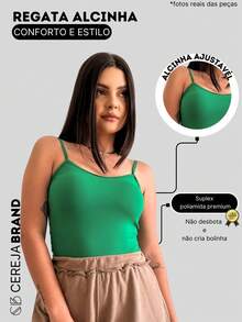 Women Tank Tops & Camis - 綠色 - 查看 3