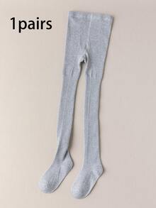 4 pares de Medias a rayas verticales de unicolor para niños, adecuadas para todas las estaciones, se pueden usar como mallas - Multicolor - Ver 15