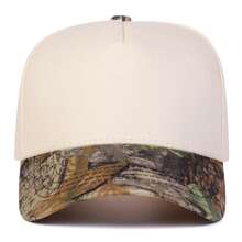 1pc Women's Two-Tone Truck Driver Style Cap, Baseball Hat, Fashionable Street Wear Five-Panel Hat, Outdoor Sun Protection Casual Cap For Spring, Autumn, Travel, Beach Vacation - Multicolor - View 3