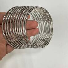 1/5/10 件，75/80 毫米银色圆圈手工个性化婚礼礼物，偏好，银色圆圈装饰配件，适合淋浴派对礼物 - 彩色 - 查看 8