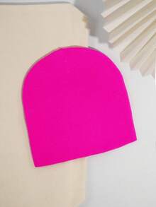 男女通用马卡龙色纯色针织便帽，Y2K 街头潮流亚克力帽秋季装