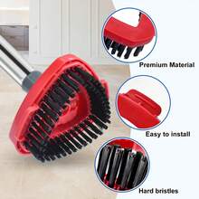 6 Pack Spin Mop Replacement Heads For O-Cedar RinseClean 2 Tank System - 100% Microfiber Refills - Compatible With O-Cedar Spin Mop Bucket - Machine Washable For All Hard Floors - 6 Pieces Blue Heads & Base & Brush - 查看 6