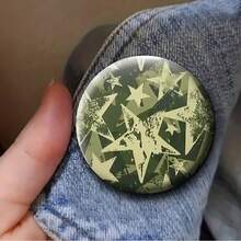1pc 4.4cm/1.73inch Star Design Pin Badge, Button Badge, Brooch Pin, Suitable For Attaching To Clothing, Bags, Backpacks, Fun Gift For Family And Friends - Multicolor - View 7