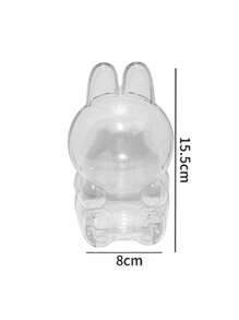 1 Transparent Protective Storage Box Display Box, Compatible With Labubu, Suitable For Plush Toys, Decorative Accessories, Jewelry Protective Covers, Character Accessories, Valentine's Day Gifts, Birthday Party Gifts, Christmas Gifts, Graduation Season Gifts