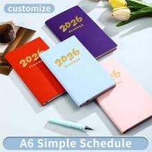 Cross Border 2026 English Schedule Book, 365 Day Time Management, Daily Plan Book, Pocket Notebook, Efficiency Manual,For School Supplies,Back To School