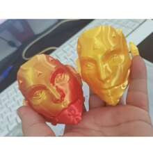 1pc 3D Printed Mechanical Girl Desktop Ornament, Transformable Desk Toy, Crafts Gift For Men, Collectible (Note: Due To 3D Printing, Color May Vary Slightly From The Actual Product)