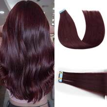 20pcs Tape-In Hair Extensions, 24-Inch Synthetic Weft Strips, Easy Application For Women -Vibrant Color Tapes|Easy Application Strips - Multicolor - View 19