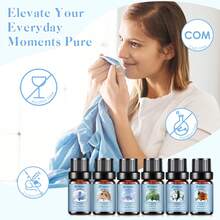 Essential Oils, Fragrance Oil Set( Gentleman,Fruit,Woody,Sleep,Relax)Essential Oils For Diffuser For Home,Air Freshening Diffuser Oils Scents For Aromatherapy,Laundry,Candle&Soap Making,Humidifiers - Clean - View 3