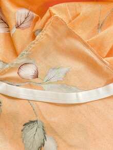 3件套（1件床裙，2件枕套）荷叶边印花床裙，全覆盖防尘罩，裙边床裙三件套，褶皱床裙配2个枕套床上用品套装 - 蔓雅 - 查看 10