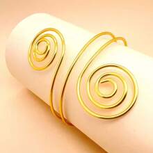 1pc New Fashion Punk Metal Spiral Bracelet Armlet