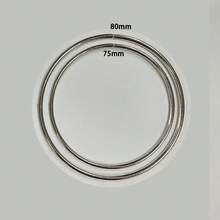 1/5/10 件，75/80 毫米银色圆圈手工个性化婚礼礼物，偏好，银色圆圈装饰配件，适合淋浴派对礼物 - 彩色 - 查看 2
