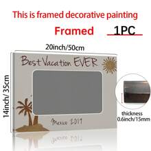 1 pieza Personaliza con fotos y texto, arte de pared personalizado, regalo perfecto para cumpleaños, boda, aniversario, estilo clásico de cumpleaños, adecuado para la decoración de salas de estar, dormitorios y pasillos, es una decoración del hogar ideal y un marco es opcional, recuerdo memorable, regalos de decoración de habitación del hogar vacaciones