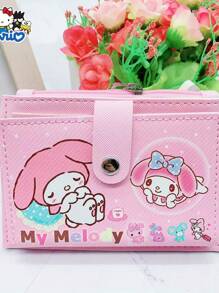 Sanrio 1 PC Sanrio For Hello Kitty & For Cinnamoroll Multi-Pocket Wallet - Adjustable Strap, Zipper Closure, Coin Holder, Card Holder, And Note Compartment - Available In Pastel Colors, Ideal For Girl, Coin Holder Wallet | Playful Accessory | Adjustable Strap Closure, For Hello Kitty Wallet