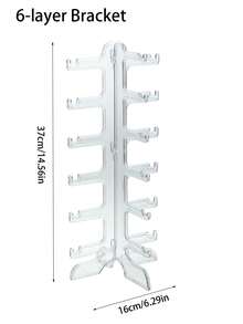 Sunglasses Display Stand Frame Multi-Layer Glasses Jewelry Necklace Pendant Holder Organizer, Eye-Catching Acrylic Sunglasses Display Rack Stand For Shop Retail Store Exhibition, Crystal Clear Glass Jewelry Display Stand Showcase - Multicolor - View 13