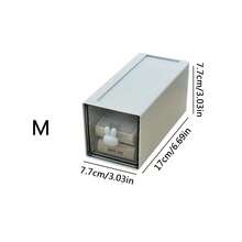 Rabbit Kawaii Desktop Organizer Office Transparent Drawer Student Desk Stationery And Sundry Storage Shelf Pen Holder Stationery