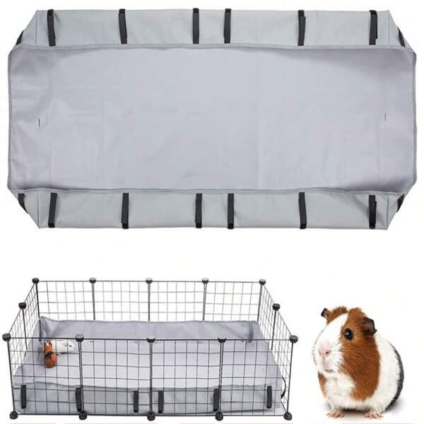 1pc Small Pet Cage Mat, Waterproof & Dirt-Resistant, Easy To Clean, Durable Cage Bottom Tray Cover Suitable For Hamsters, Rabbits, Ferrets And Other Small Animals