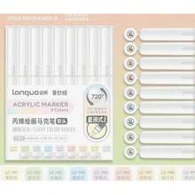 Bộ 9 bút vẽ màu acrylic Languo, 720 màu, đầu bút mềm có thể pha trộn, thích hợp cho vẽ tranh, thủ công DIY, dụng cụ mỹ thuật trường học, các lớp học nghệ thuật, mùa tựu trường và nhiều hơn nữa. - Nhiều màu - Xem 27