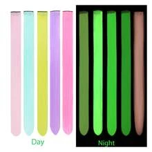 In The Dark Colored Hair Extensions For Kids 18inch 10pcsMulticolor Clip-In Heat Resistant For Girls 18 Inch 5colors-B - Multicolor - View 3