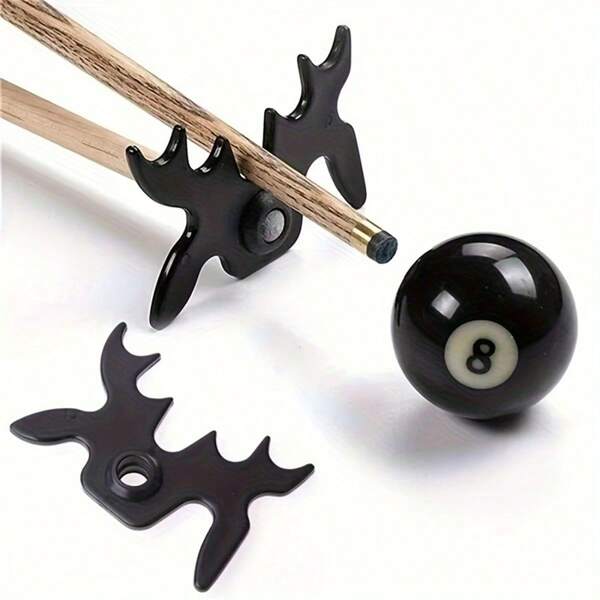 1 Stück/5 Stück Kegelbillard Queue Rack, Billard-Querhalter mit Geweihkopf, Poolqueue Ständer, Billard Zubehör ermöglicht präzise Schüsse auf schwer erreichbare Stellen (z.B. um Cluster herum) - keine umständlichen Armwindungen. Einfach mitzunehmen in Queue-Taschen. Einfach aufzustellen - einfach auf den Tisch legen, Queue abstellen. Perfekt für Anfänger zum Erlernen von Queuerweiterungs-Schüssen und Profis, die eine schnelle, stabile Unterstützung benötigen.