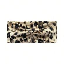 Women Bandana 4pcs Women Yoga Headband, Thick Stretchy Bohemian Solid Color & Leopard Printed Headwraps, Soft & Absorbent For Sports Fashion Hair Accessories Classic Hair Bands, Hairband Fall Winter For Vacation Outfits Woman