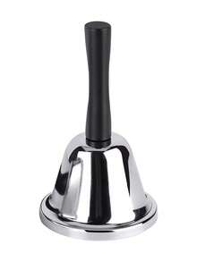Campainha de metal portátil (1 unidade) - Campainha sonora para serviço de jantar, sino de Natal para professores, restaurantes e animais de estimação, decoração de Natal para o quarto.