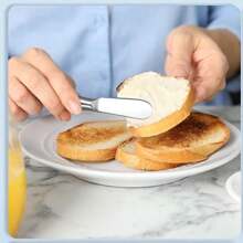 Stainless Steel Cheese Knife Set, Including Butter Knife, Pizza Cutter, Spreader, Fork For Kitchen, Elegant Cake Slicer