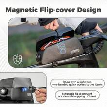 Bolsa para tubo superior de bicicleta de carretera, impermeable al 100%, magnética y ligera para bicicleta de carretera, MTB, gravel y e-bike