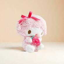 Miniso 1个三丽鸥钢琴草莓毛绒挂件，蓬松设计，草莓元素，附带钢琴键挂钩，适合作为朋友的生日或节日礼物 - 彩色 - 查看 2