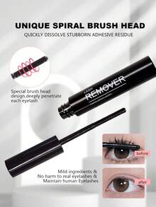 Asiteo 套装包含：5毫升睫毛胶水+5毫升定型液；以及5毫升睫毛卸除液。睫毛胶水、睫毛刷、单根睫毛专用胶水，适用于DIY睫毛嫁接，持久耐用，另附睫毛胶水卸除液。 - 彩色 - 查看 6