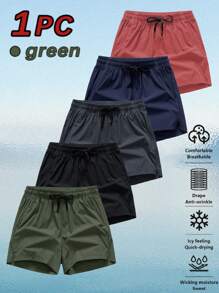 Men's Must-Have Summer Beach Shorts, Outdoor Casual Shorts, Split Leg Design, Fashionable And Practical