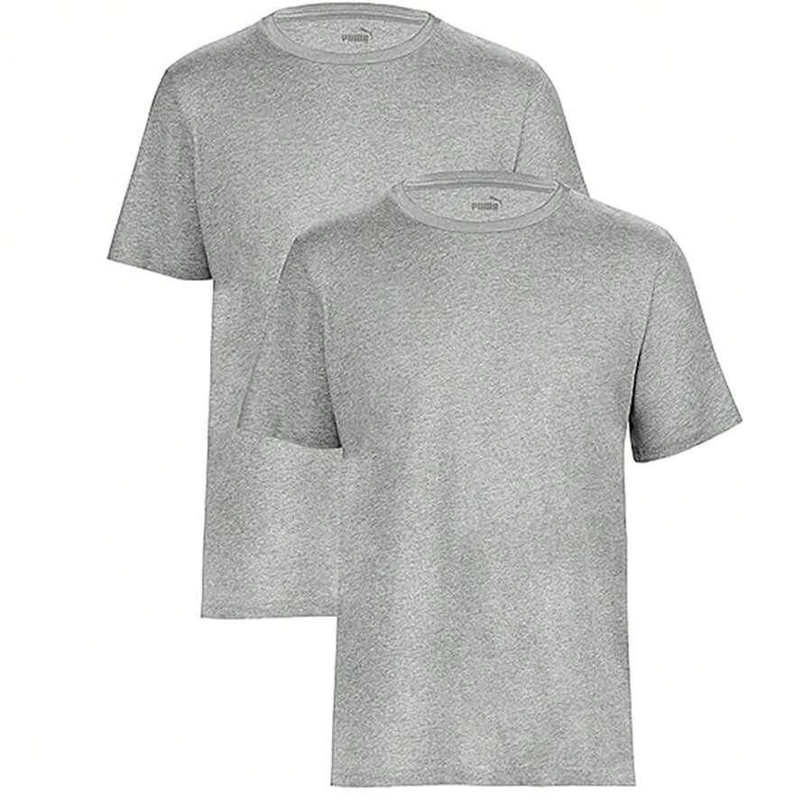 Puma Blank Base T-Shirt (Pack Of 2) - Grey - View 1