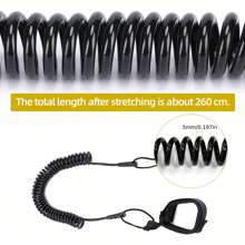 1 Stück fortschrittliche Surf-Leine, TPU, schwarz, leicht, maximale Stärke, für alle Arten von Surfbrettern, Strandutensilien, Strandaccessoires, Poolschwimmhilfe