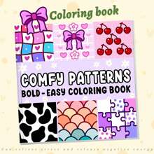 "Cute & Groovy" "Food Drink & Sweets" "Cozy & Cute" "Comfy Patterns" | Puzzle & Stress Relief | Adult Coloring Book | Features Simple Adorable Pet Illustrations And Cozy Scenes Of Daily Items, Dessert Baking, Cute Drinks, Etc. | Exquisite Patterns With Clear Lines. Coloring Book | Perfect As Father's Day, Graduation Season, And Children's Birthday Gifts.,Back To School,School Supplies