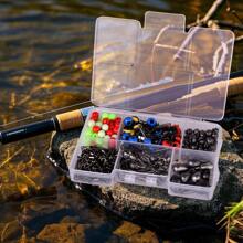 OPQ 196/216/339pcs Fishing Accessories Kit,Fishing Tackle Box With Tackle Included, Fishing Hooks, Fishing Weights Sinkers, Spinner Blade, Fishing Gear And Equipment, Fishing Gift For Men