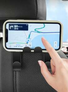 3/5pcs Universal Auto Seat Headrest Hook Storage Hanger Car Vehicle Back Seat Organizer Holder Car Mobile Phone Holder Car Interior Accessories. For Women Storage Organizer Travel Essentials Back To School Dormitory Storage Fall Decor