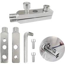 1 件新款螺纹提取器水龙头角阀 46 水龙头水管通用螺纹提取器，1/2 英寸和 3/4 英寸损坏螺丝拆卸工具套件，全功能管道螺纹维修和管道维护配件，适用于家庭和工业