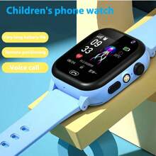 Orologio smart GPS per bambini da 3 a 15 anni, con tracciamento in tempo reale, impermeabile, con funzione di chiamata, SOS, fotocamera, recinzione geografica, pedometro, anti-smarrimento e localizzatore, capacità batteria 400mAh