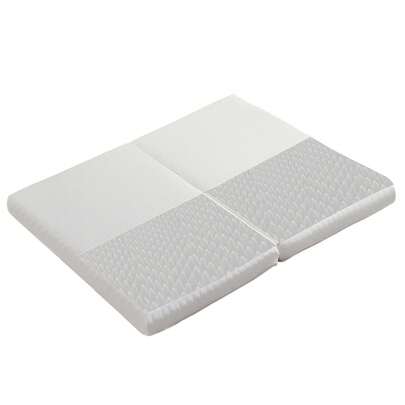 Foldable Mattress, Honeycomb Fabric, Oeko-Tex Certified, Ergonomic, Breathable And Durable, Compression Packed, Multi-Purpose Mat, Hardness H3, 23D Sponge, White, 140x200cm & 140x100cm