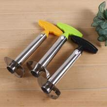 1 Set Stainless Steel Pineapple Corer, Slicer, Peeler, Core Remover, Pineapple Preparation Tools, Durable Kitchen Gadgets For Fresh Pineapple, Stainless Steel Pineapple Slicer, Note: If No Black Color, Other Random Colors Will Be Sent (Color And Style Randomly)