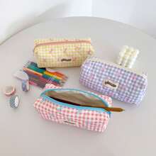 Estuche para lápices, estuche para bolígrafos, bolsa de almacenamiento de oficina y universidad, organizador de bolsa, bolsa de maquillaje, bolsa cosmética, estuche para lápices estético y lindo para niños y niñas de vuelta al cole, útiles escolares