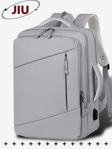 女士多隔层旅行尼龙背包；航空随身行李包；防盗，可装15.6英寸商务笔记本电脑；大容量可扩展旅行包；多口袋轻便书包；多功能书包；