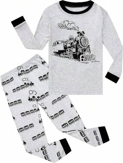 Little Big Boy Pajamas Sets 100% Cotton Pjs Kids Jammies