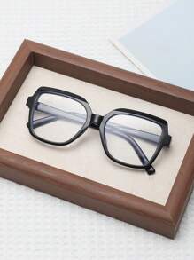 1 Stück Damen Mode Kunststoff Nicht-Rezept Brille, geeignet für Alltagstragen, Büro und Lesen