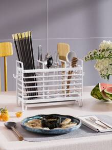 1 Pc Basic Kitchen Storage Rack, Decorative Kitchen Utensils, Kitchen Scissors Kitchen Chopsticks Holder, Multifunctional Storage Rack, Kitchen Chopsticks And Cutlery Storage Drain Rack, Kitchen Accessories