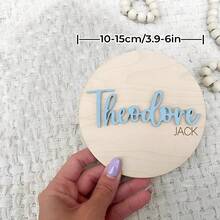 1 pieza Tablero de aviso de nacimiento para hospital, etiqueta de identificación de hospital, tablero de aviso de estado de nacimiento, etiqueta de madera para recién nacidos, etiqueta de identificación