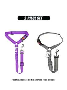 1 pieza Correa retráctil de seguridad para perro para el coche, arnés resistente para perros - Esencial familiar ideal para mascotas